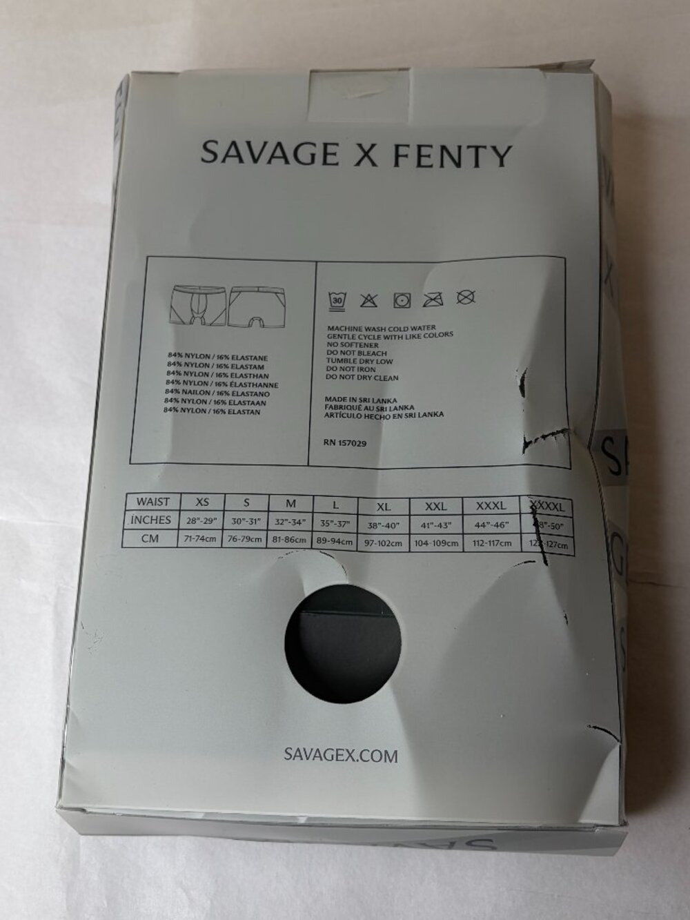 New 3-Pack Savage x Fenty Shadow Fit Boxer Briefs Black Size S - Picture 8 of 12